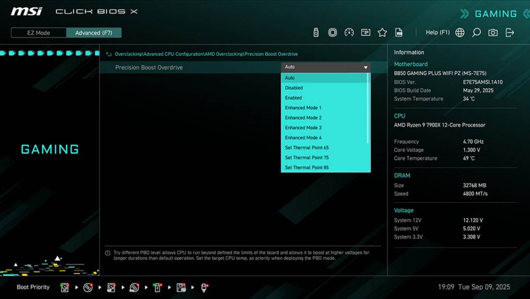 MSI B850 GAMING PLUS WIFI PZ-4